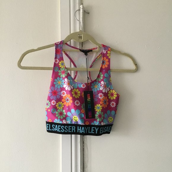 Hayley Elsaesser Other - * NWT xs fits like xxs-xs /30-32 Hayley Elsaesser flower power sports bra